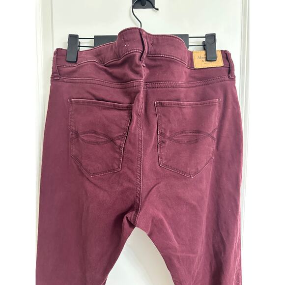 π· Abercrombie & Fitch Skinny Jeans β Wine | Size 10 | 30x29 π· - Picture 3 of 5
